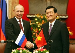 Chủ tịch nước Trương Tấn Sang hội đàm với Tổng thống V. Putin